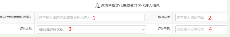 河南掌上登記二七區(qū)個體戶流程名稱申報代理人信息